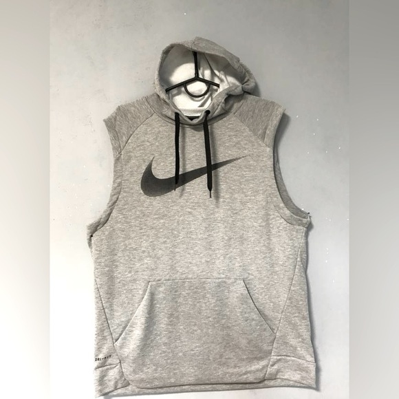 Nike Gray and Black Sweatshirt Hoodie - Picture 2 of 6